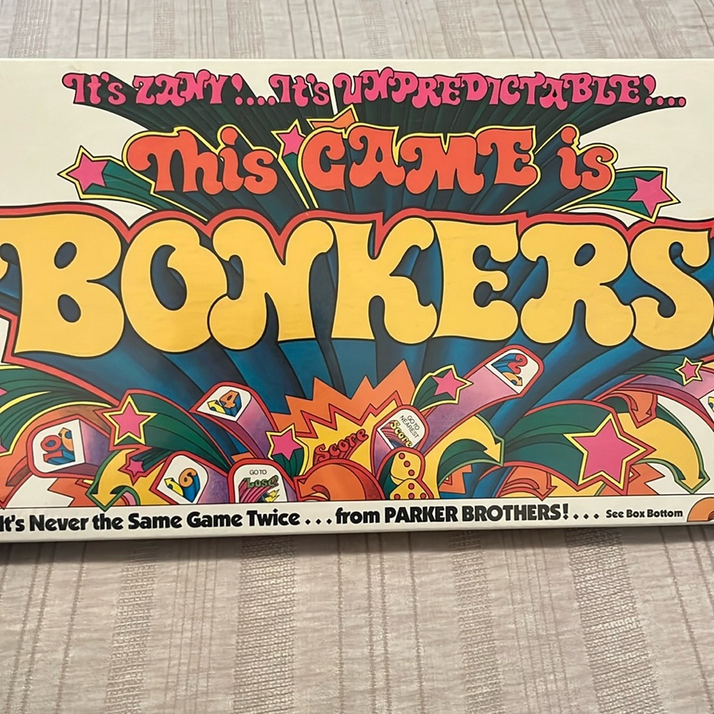 Vintage 1978 This Game is Bonkers board game.